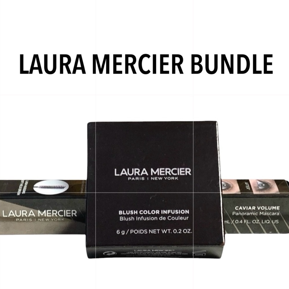 Laura Mercier Blush & Volume Mascara Set New In Box Full Size